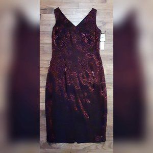 Maggy London Iridescent Animal-Like Print Sleeveless Dress NWT